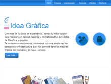 Tablet Screenshot of idea-grafica.com